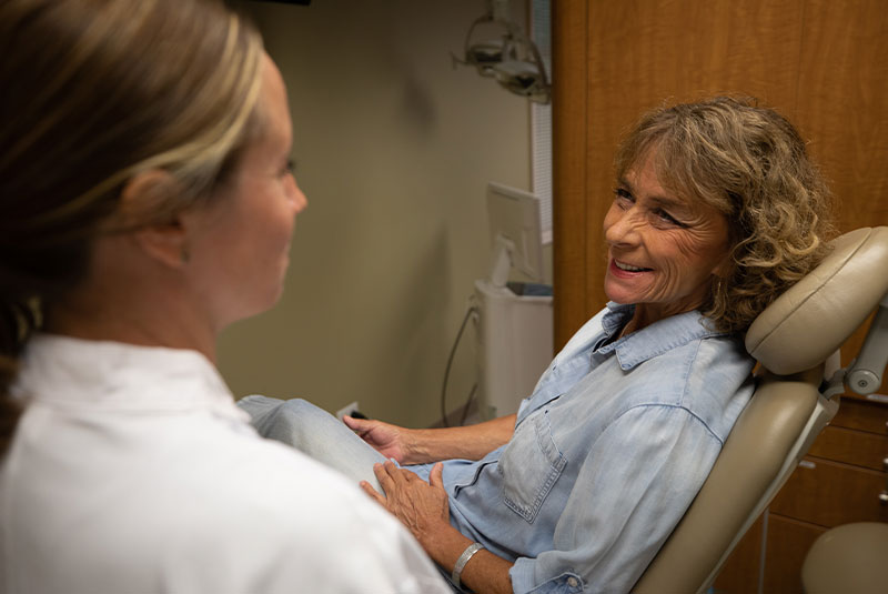 dental patient smiling